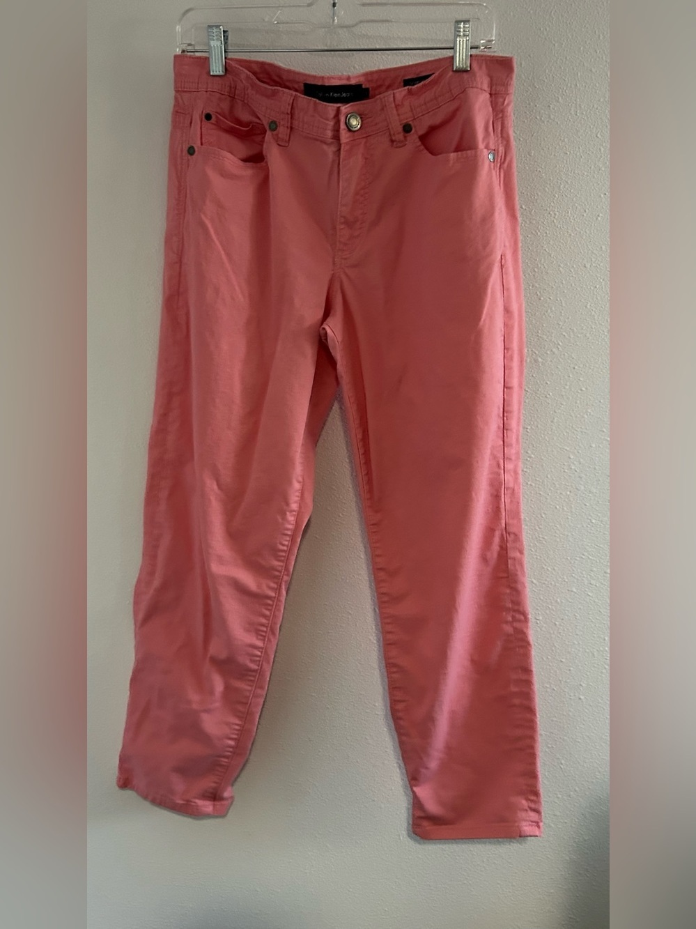 Calvin Klein Coral Pink Cropped Jeans